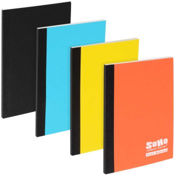 SoHo Urban Artist Flat Sketchbook Set of 4 -  4" x 6", Assorted Colors