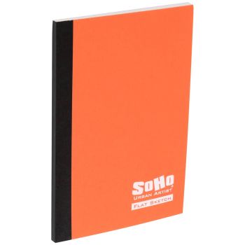 SoHo Urban Artist Flat Sketchbook, 4" x 6", 30 Sheets, 71 lb. - Salmon Cover