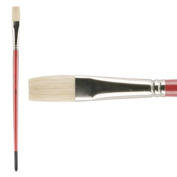 SoHo Urban Artist Brushes Premium White Bristle - Flat Long-Handled #8