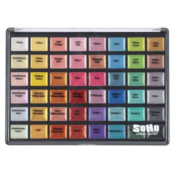 SoHo Metallic Watercolor Pan Set of 48