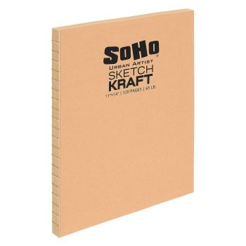 Kraft 11X14 In Open Bound Sketchbook
