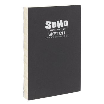 SoHo Open Bound Sketch Paper 5.6 x 8.26 in (120 sheets) White