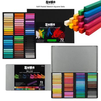 SoHo Urban Artist Soft Pastel Sketch Square Sets