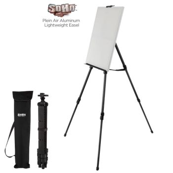 Soho Urban Artist Plein Air Aluminum Lightweight Easel w/ Carry Bag