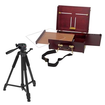 Soho Scout Pochade Box Easel with Apex Aluminum Tripod Set