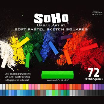 Soho Urban Artist Square Pastel Sketching Stick Set of 72