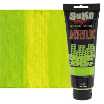 SoHo Urban Artists Heavy Body Acrylics, Lime Green 250ml