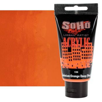 SoHo Urban Artists Heavy Body Acrylic - Cadmium Orange Deep Hue, 75ml