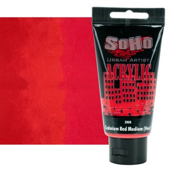 SoHo Urban Artists Heavy Body Acrylic - Cadmium Red Medium Hue, 75ml