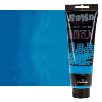 SoHo Urban Artists Heavy Body Acrylic - Cerulean Blue Hue, 250ml
