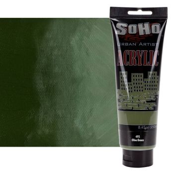 SoHo Urban Artists Heavy Body Acrylic - Olive Green, 250ml
