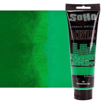 SoHo Urban Artists Heavy Body Acrylic - Permanent Green Light, 250ml