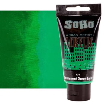 SoHo Urban Artists Heavy Body Acrylic - Permanent Green Light, 75ml