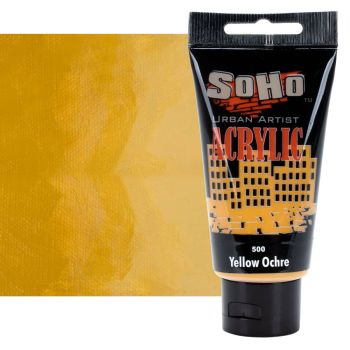 SoHo Urban Artists Heavy Body Acrylic - Yellow Ochre, 75ml