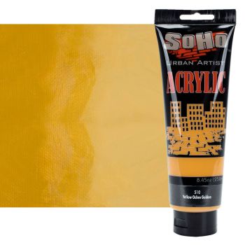SoHo Urban Artists Heavy Body Acrylic - Yellow Ochre Golden, 250ml