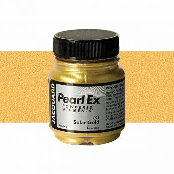 Jacquard Pearl-Ex Powder Pigment 1/2 oz Jar Solar Gold