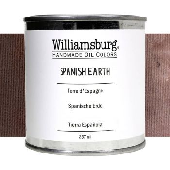 Williamsburg Handmade Oil Paint - Spanish Earth, 237ml Can
