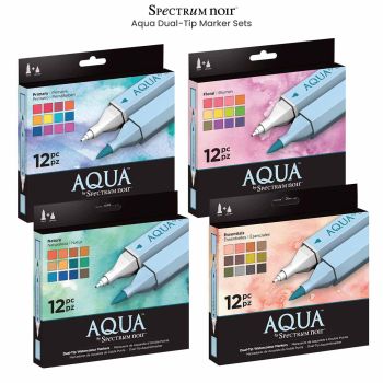Spectrum Noir Aqua Dual-Tip Marker Sets