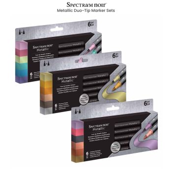 Spectrum Noir Metallic Duo-Tip Marker Sets