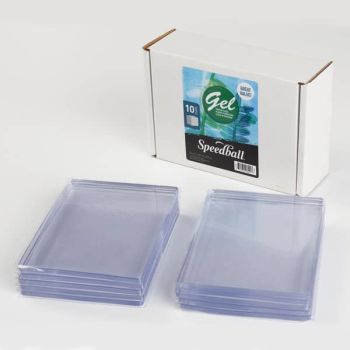 Speedball Gel Printing Plate Pack of 10 5x7"