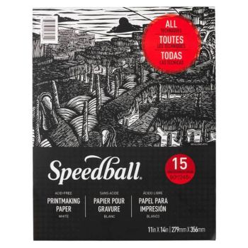 Speedball Printmaking Paper Pad 15 Sheets 11X14 In