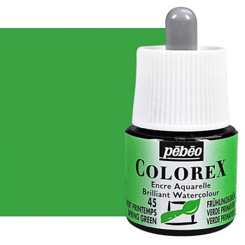 Pebeo Colorex Watercolor Ink Spring Green, 45ml