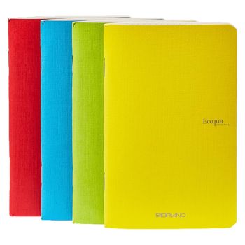 Fabriano EcoQua Notebook 3.5 x 5.5" Dot Grid Staple-Bound Spring Set of 4