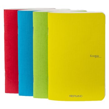 Fabriano EcoQua Notebook 3.5 x 5.5" Blank Spiral-Bound Spring Set of 4
