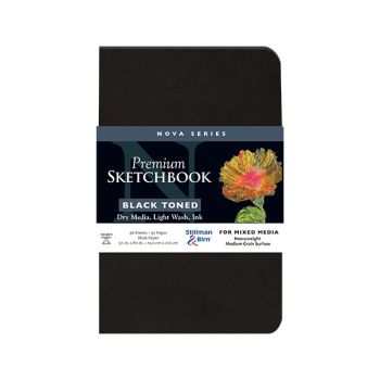 Black Softbound Sketchbook	5.5X8.5 In