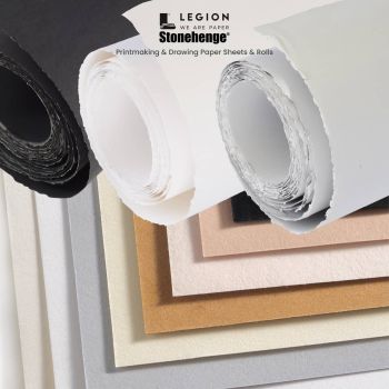 Stonehenge Printmaking & Drawing Paper Sheets and Rolls by Legion