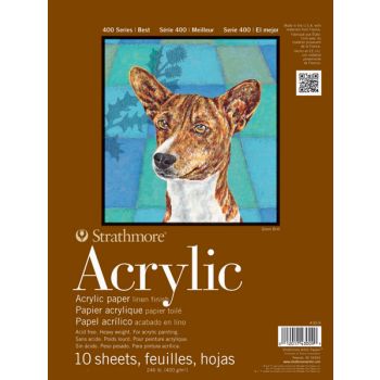 Strathmore 400 Series Acrylic Pad 12x18" 10 Sheets