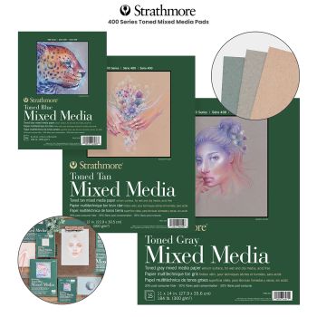 Strathmore Glue Bound 400 Series Toned Mixed Media Pads