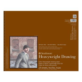 Strathmore 400 Series Heavyweight Drawing Pad, 24 Sheets 14x17"