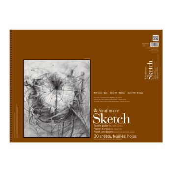 Strathmore 400 Series Sketch Pad, 100 Sheets 14x17"