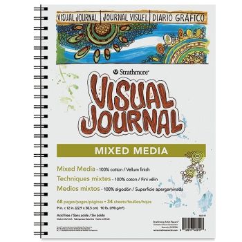 Strathmore Mixed-Media Visual Journal 90lb. 5.5x8" 68 Pages Vellum