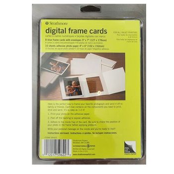 Strathmore Digital Photo Frame Card,  5"x7"