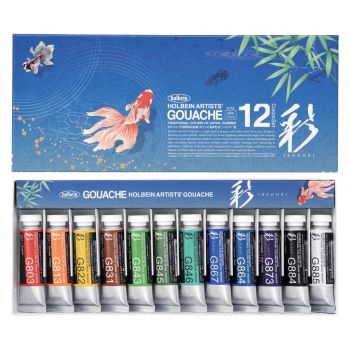 Holbein Irodori Gouache 15 ml Set of 12 Summer Colors