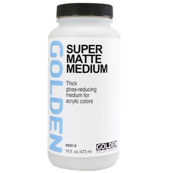 Golden Super Matte Medium, 16oz Jar (473ml)
