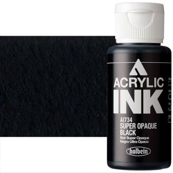 Holbein Acrylic Ink 30ml Super Opaque Black