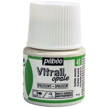 Pebeo Vitrail Color Opaque Super White 45 ml