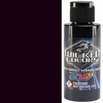 Wicked Air Airbrush Colors Detail Black Magenta 2oz