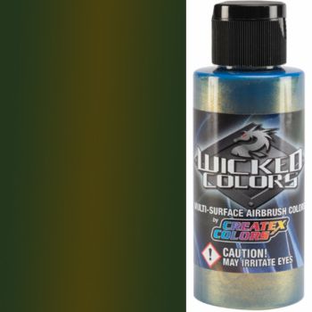 Wicked Air Airbrush Colors Pearlized Fastback Green 2oz
