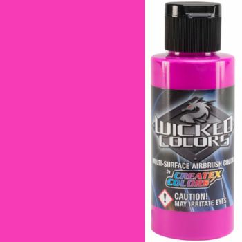 Wicked Air Airbrush Colors Fluorescent Raspberry 2oz