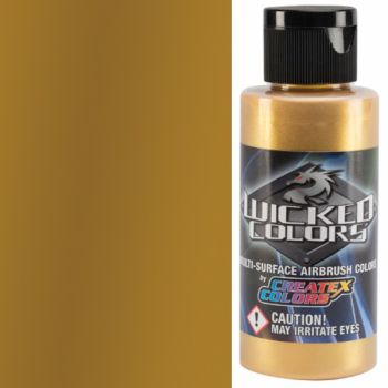 Wicked Air Airbrush Colors Pearlized Gold 2oz 