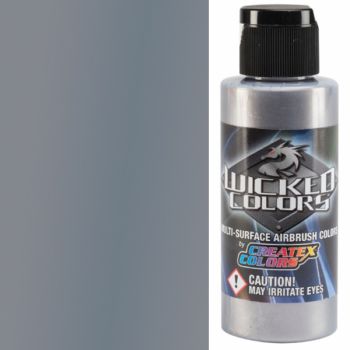 Wicked Air Airbrush Colors Pearlized Silver 2oz 