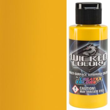 Wicked Air Airbrush Colors Pearlized Yellow 2oz 