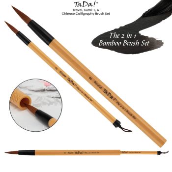 Creative Mark Ta-Da 2-in-1 Sumi-e & Chinese Calligraphy Brush Set