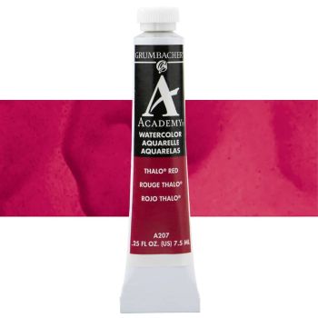 Grumbacher Academy Watercolor 7.5 ml Tube - Thalo Red