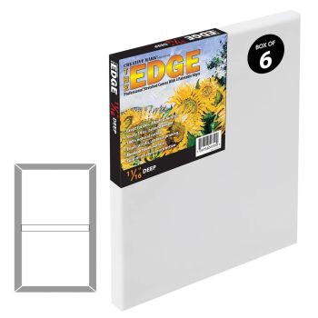 The Edge Professional Cotton Stretched Canvas 3/4In Depth 22X30in Box of 6