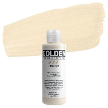 GOLDEN Fluid Acrylics Titan Buff 4 oz